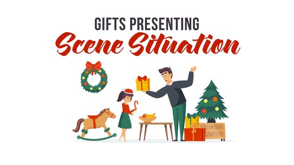 Videohive Gifts presenting - Scene Situation 29496525
