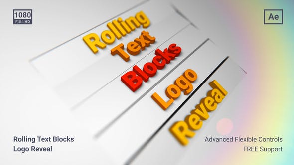Videohive Rolling Text Blocks 29496899