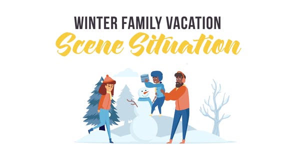 Videohive Winter family vacation - Scene Situation 29247051