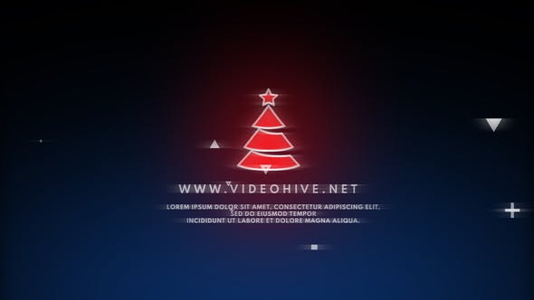 Videohive Christmas Glitch Logo 25009214