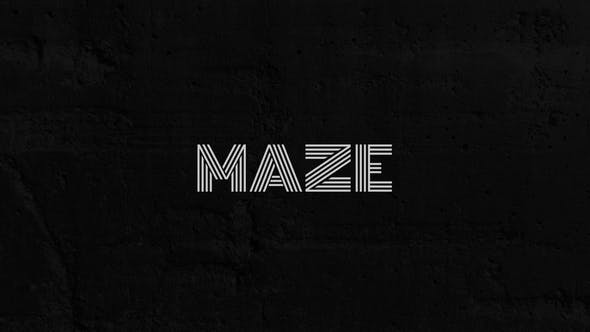 Videohive Maze - Animated Typeface 29299085