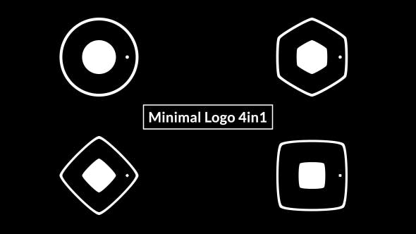 Videohive Minimal Logo 4in1 19589043