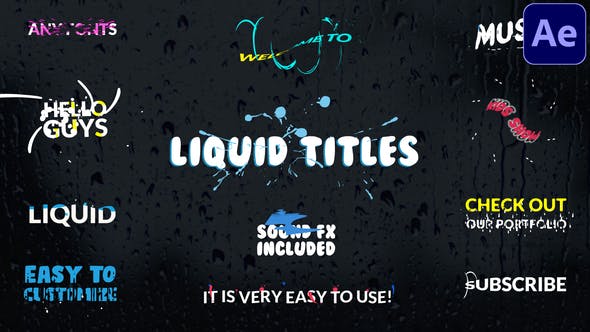 Videohive Liquid Titles After Effects 29350548