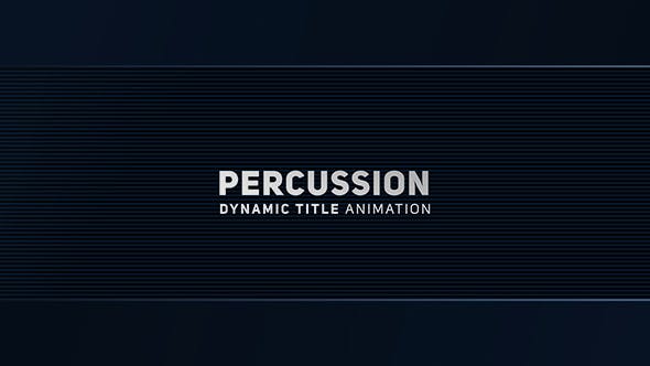 Videohive Percussion - Dynamic Title Animation 20402243