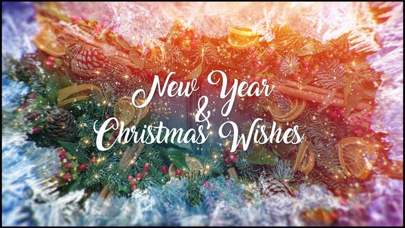 Videohive Christmas and New Year Wishes 23035677