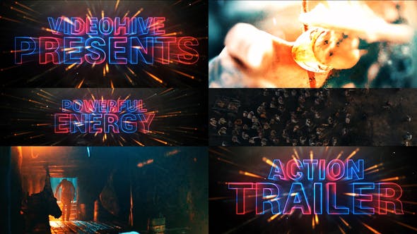 Videohive Cinematic Neon Trailer Teaser 28756881