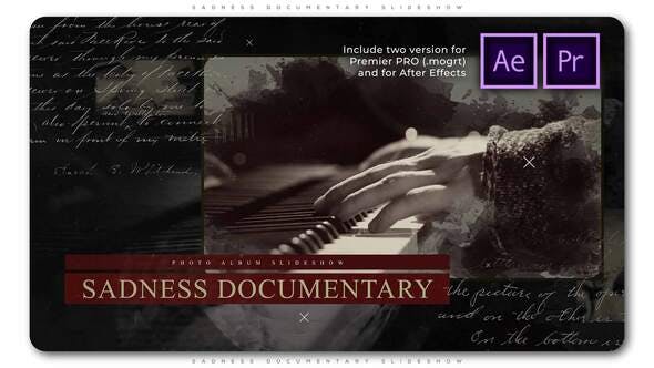 Videohive - Sadness Documentary Slideshow - 28805795