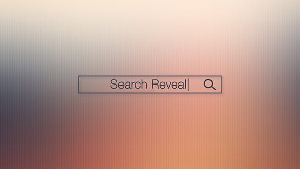 Videohive Search Bar Logo Reveal 15181202