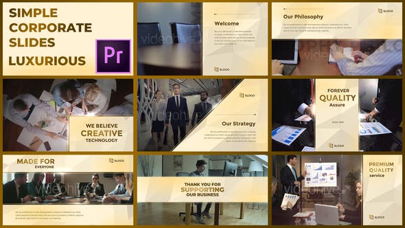 Videohive Simple Corporate Slides Luxurious Premiere Pro 28915110