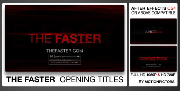 Videohive The Faster 2498820