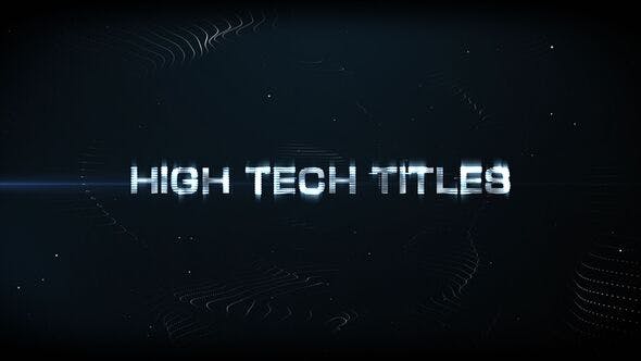 Videohive High Tech Titles & Logo 4158800