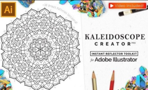Vector Kaleidoscope for Adobe Illustrator