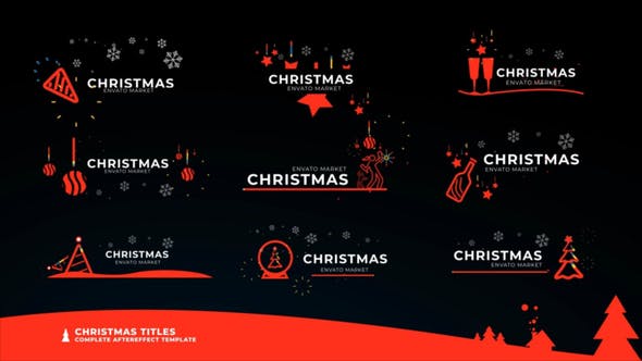Videohive Christmas Icon Titles 29555966