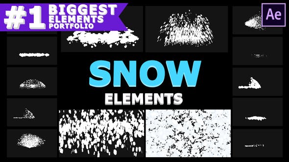 Videohive Cartoon Snowflakes | After Effects 29605909