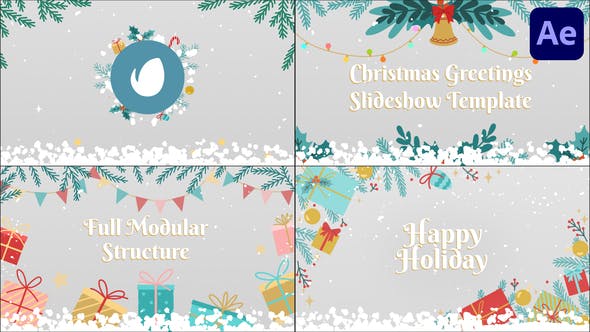 Videohive Christmas Greetings Slideshow | After Effects 29694503