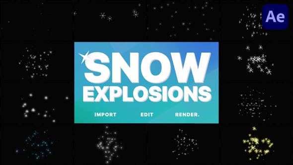 Videohive Snow Explosions | After Effects 29521504