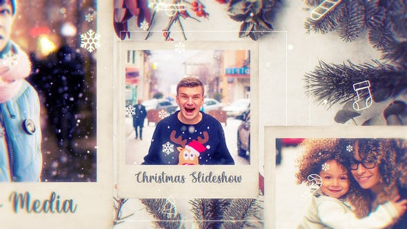 Videohive - Christmas Photo Frame // Parallax Slideshow - 29573049