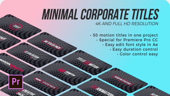 Videohive - Titles Minimal Corporate | Premiere Pro - 29229153