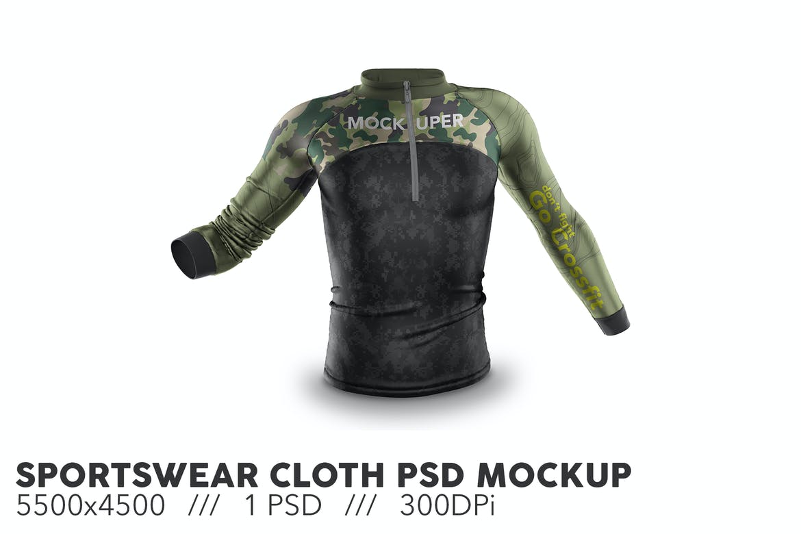 Sportswear Cloth PSD Mockup 9Y3HSCK