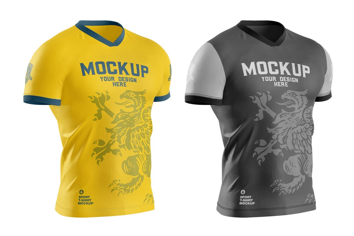 Men’s Sports T-shirt Mockup 3YXGHQP