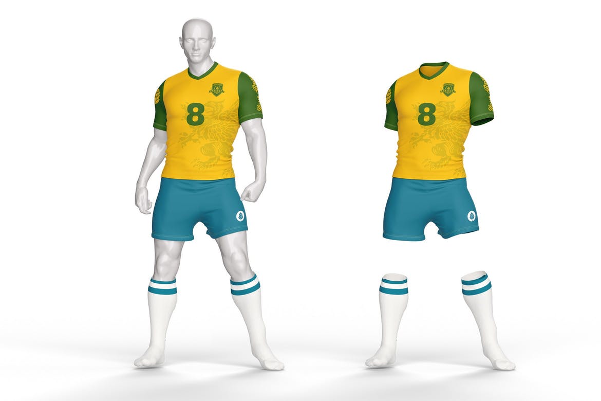 Football Kit T-Shirt Mockup E23PA5D