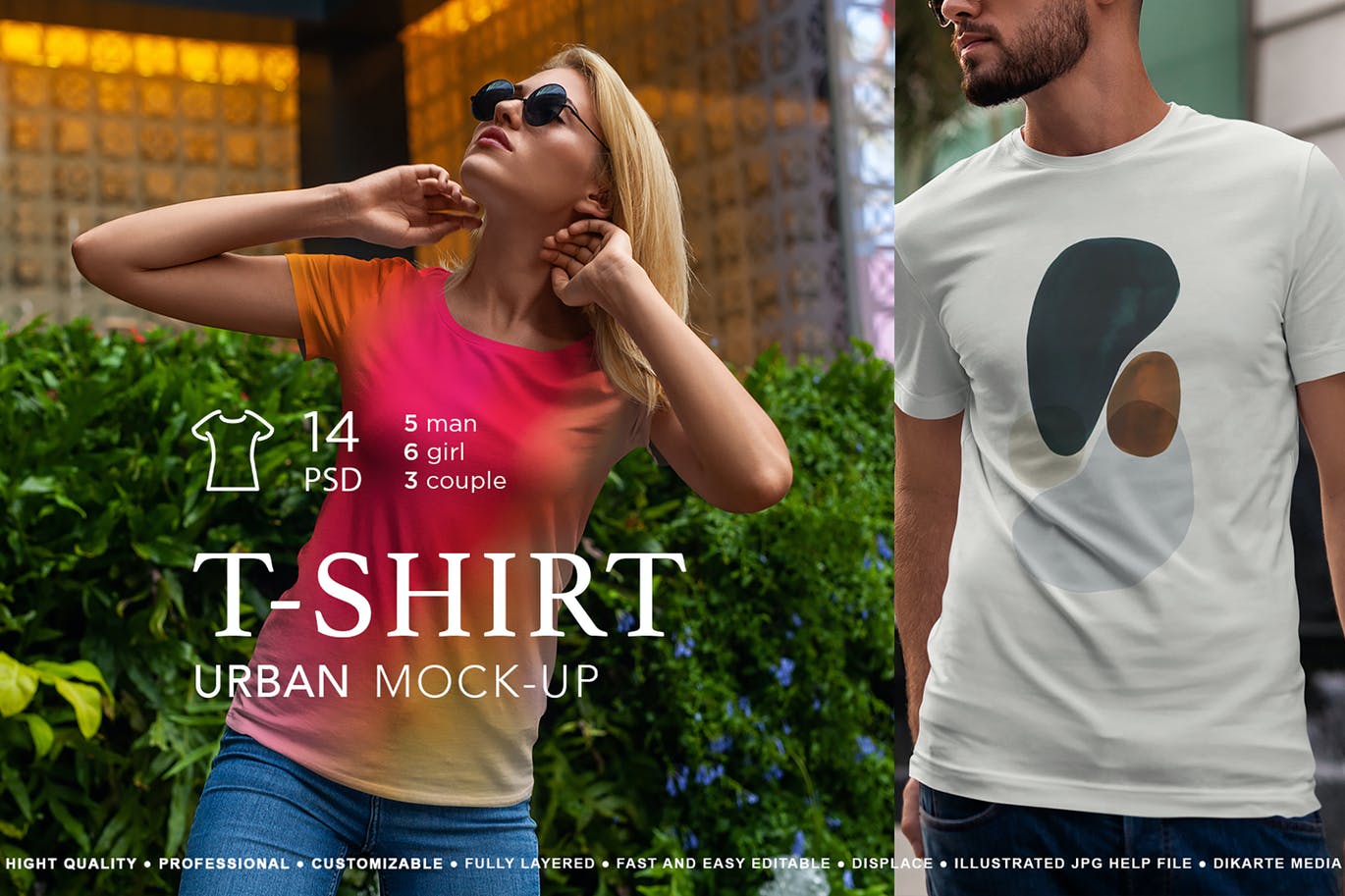 T-Shirt Mock-Up Urban Style vol.3 BN7AYVR