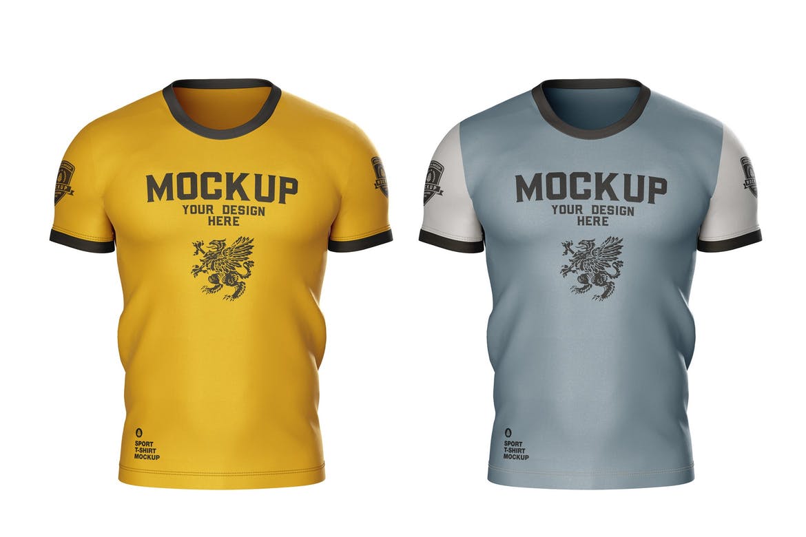 Men’s Sports T-shirt Mockup PQRPBBJ
